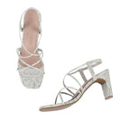 Gabbana Cocktail Block White Heels - Lino Perros