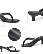 Hepburn Wise Kitten Black Heels - Lino Perros