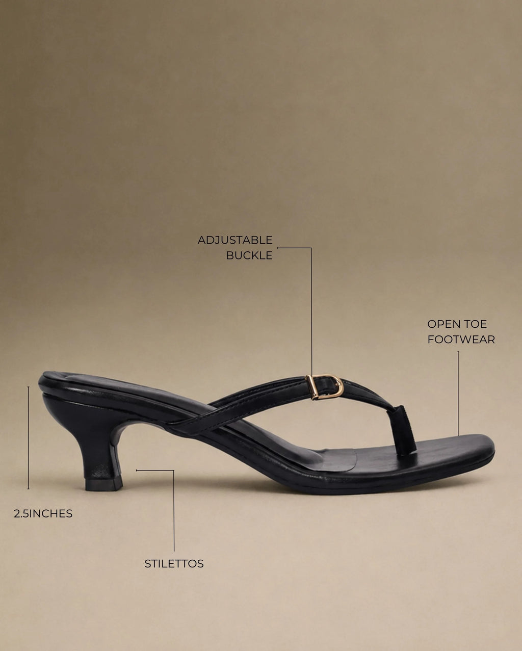 Hepburn Wise Kitten Black Heels - Lino Perros
