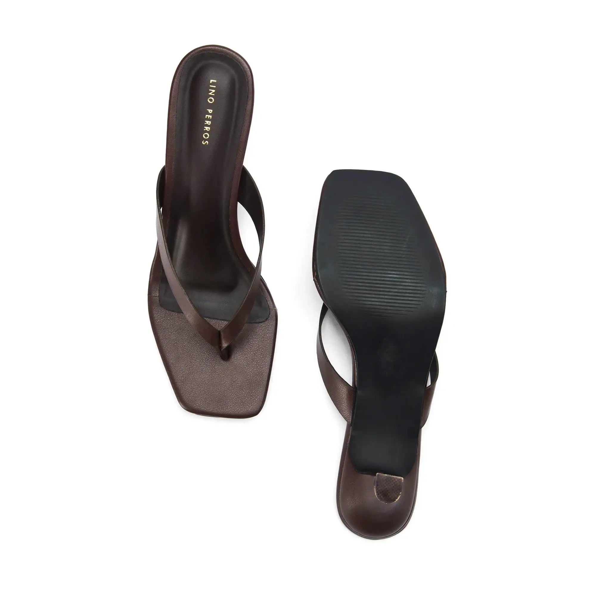 Hepburn Brown Kitten Heels - Lino Perros