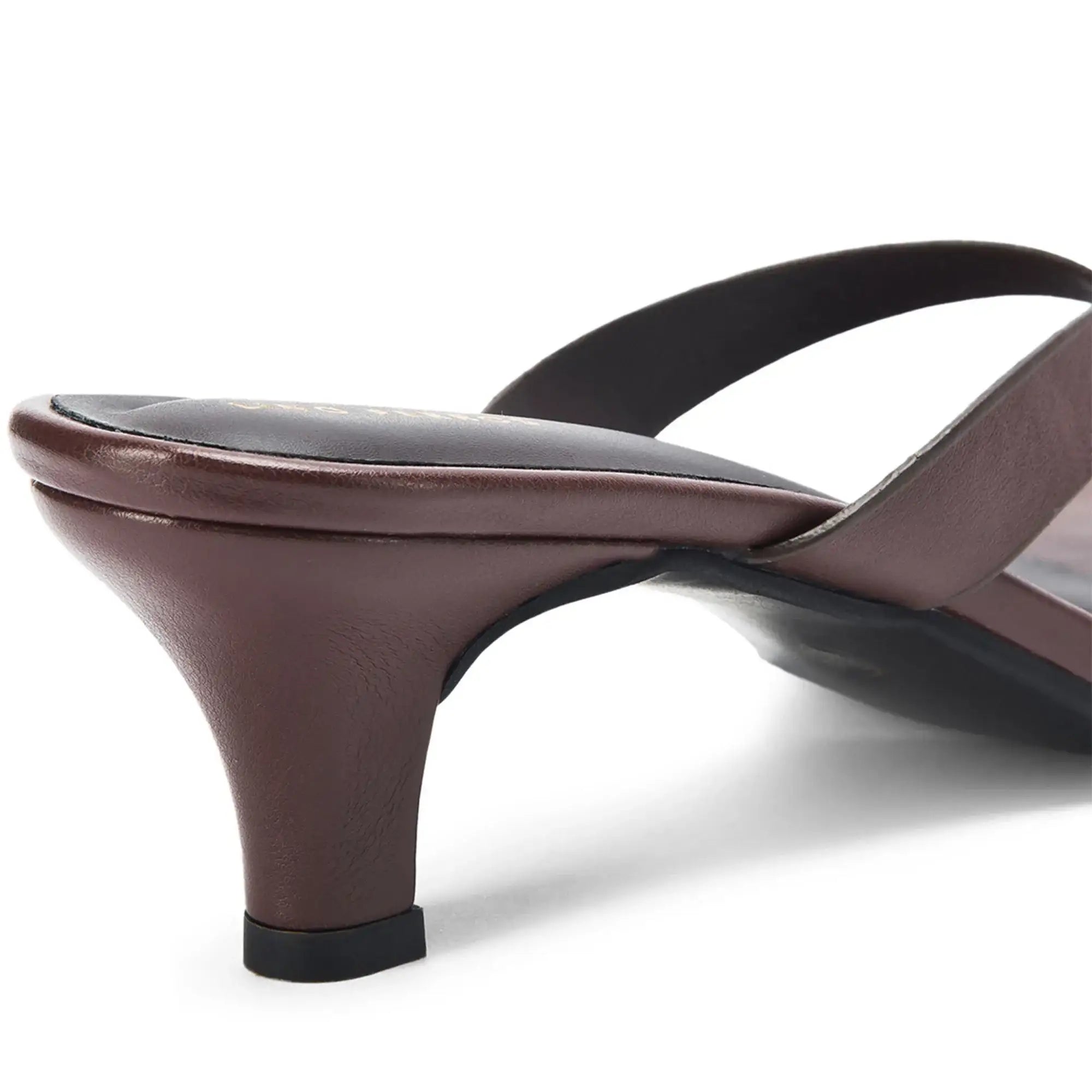 Hepburn Brown Kitten Heels - Lino Perros