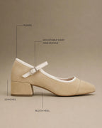 Hepburn Vera Off-White Heels - Lino Perros