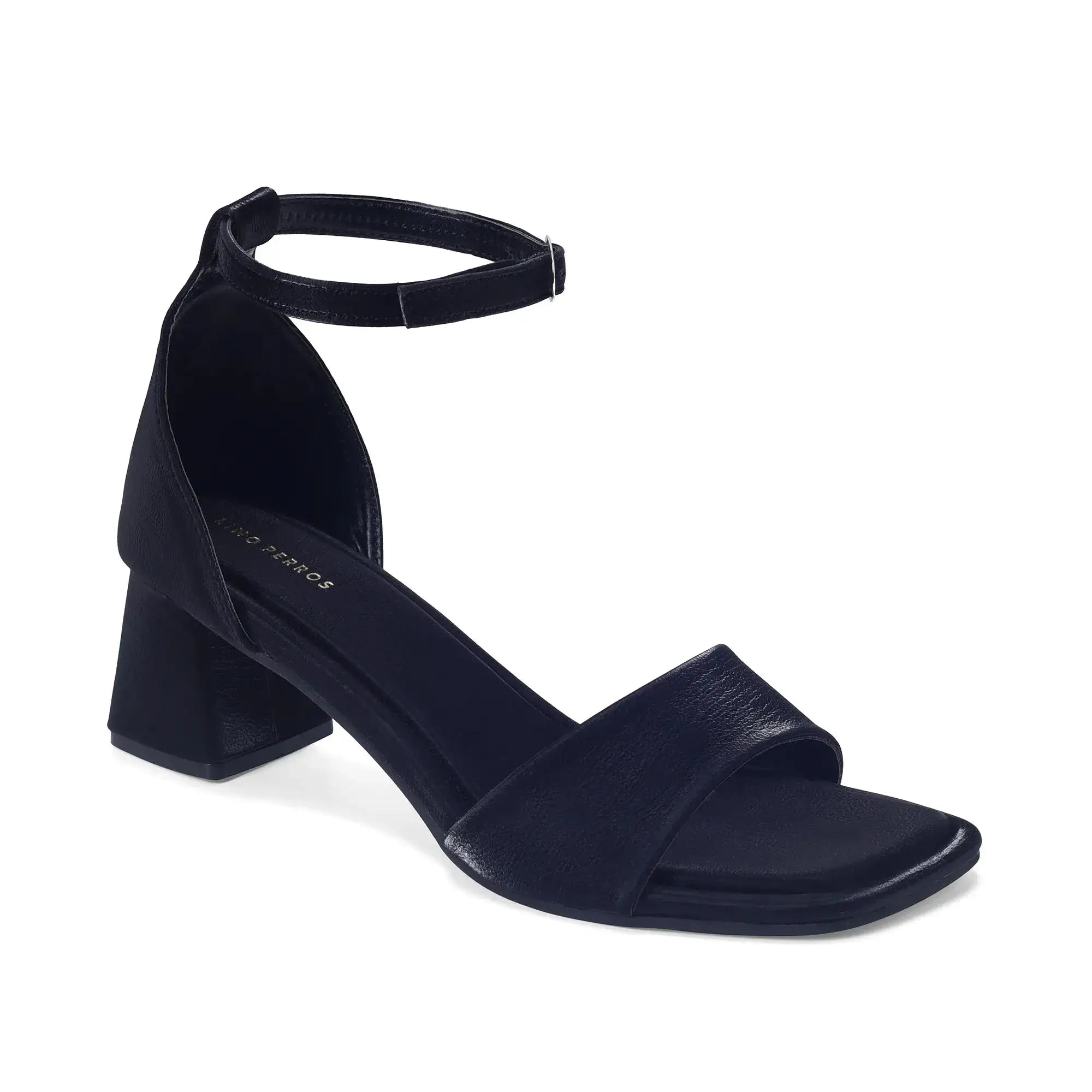 Gabbana Backstrap Everyday Block Black Heels - Lino Perros