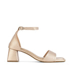 Gabbana Backstrap Everyday Block Gold Heels - Lino Perros