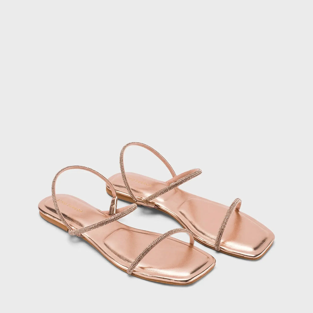 Mary Lovely Rosegold Flats - Lino Perros