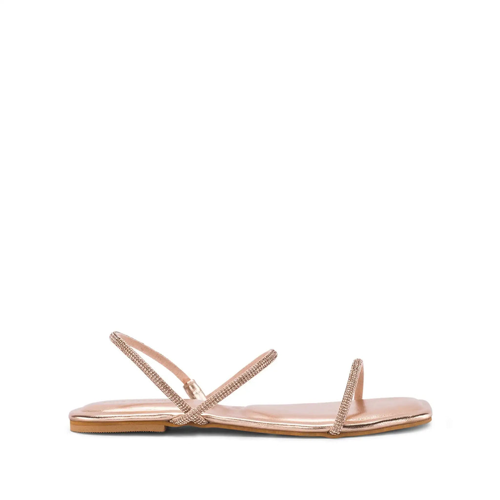 Mary Lovely Rosegold Flats - Lino Perros