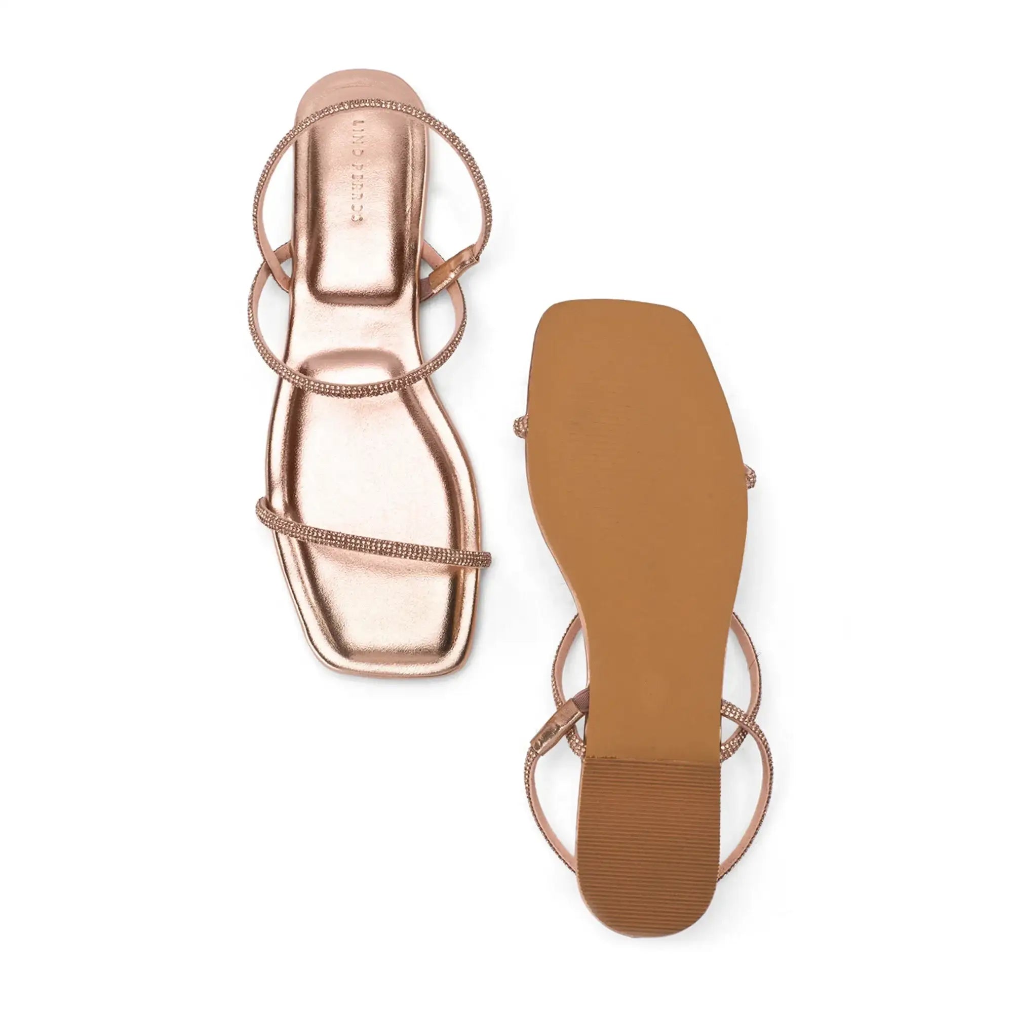 Mary Lovely Rosegold Flats - Lino Perros