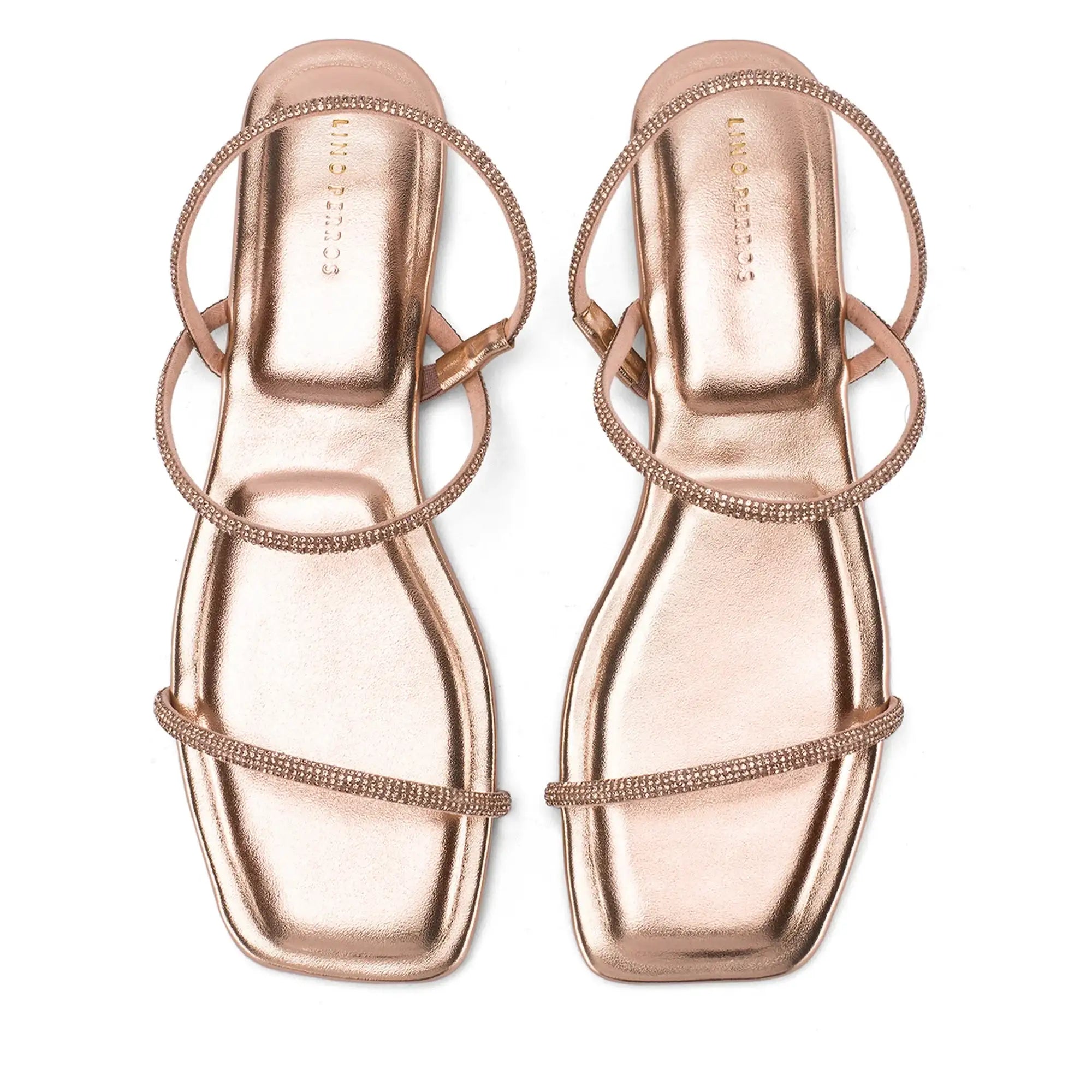 Mary Lovely Rosegold Flats - Lino Perros