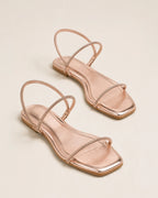 Mary Lovely Rosegold Flats - Lino Perros