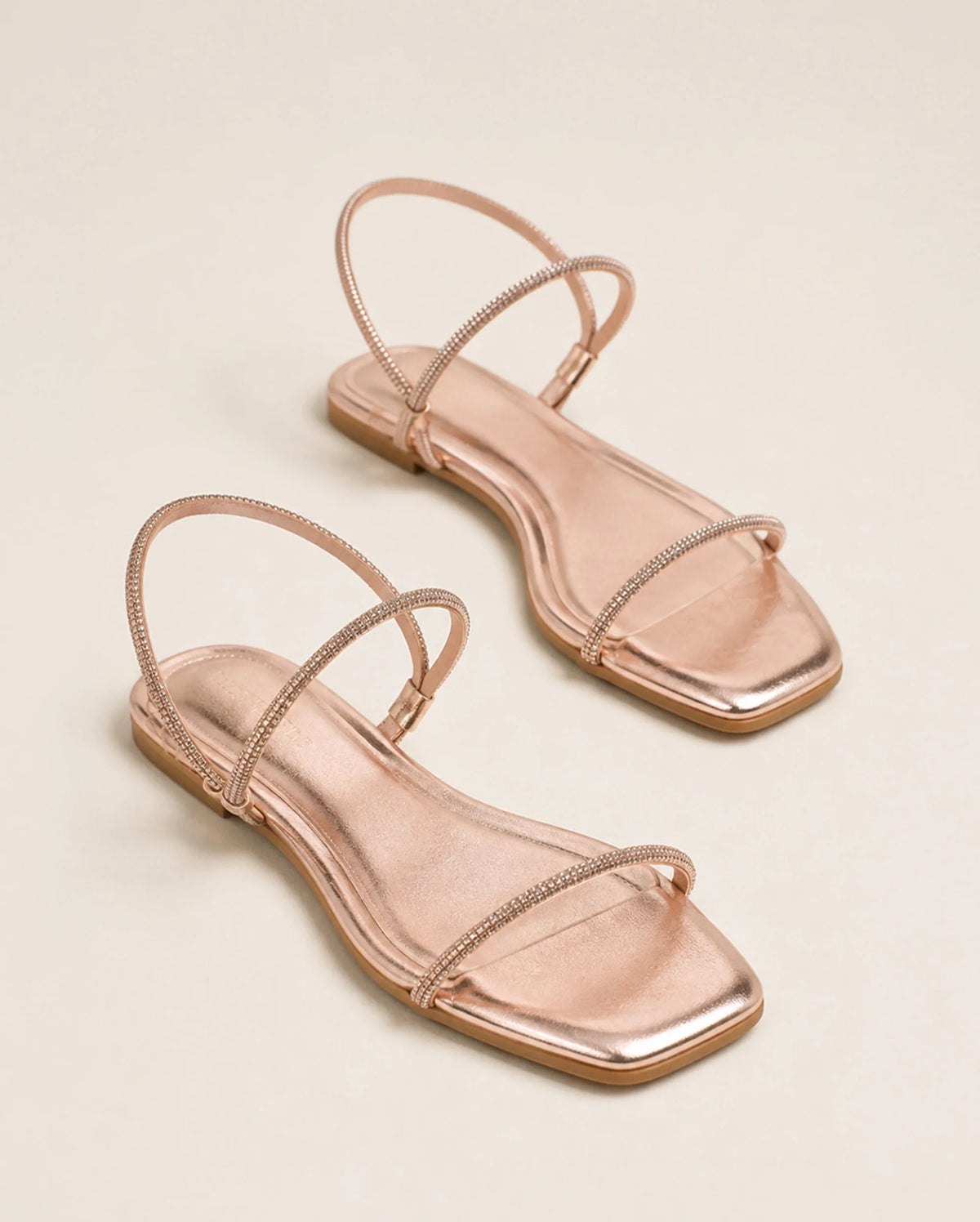 Mary Lovely Rosegold Flats - Lino Perros
