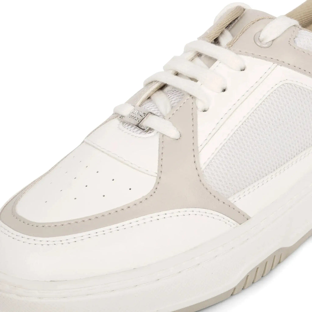 Stellar Nexus Dynamic White Beige Sneakers - Lino Perros