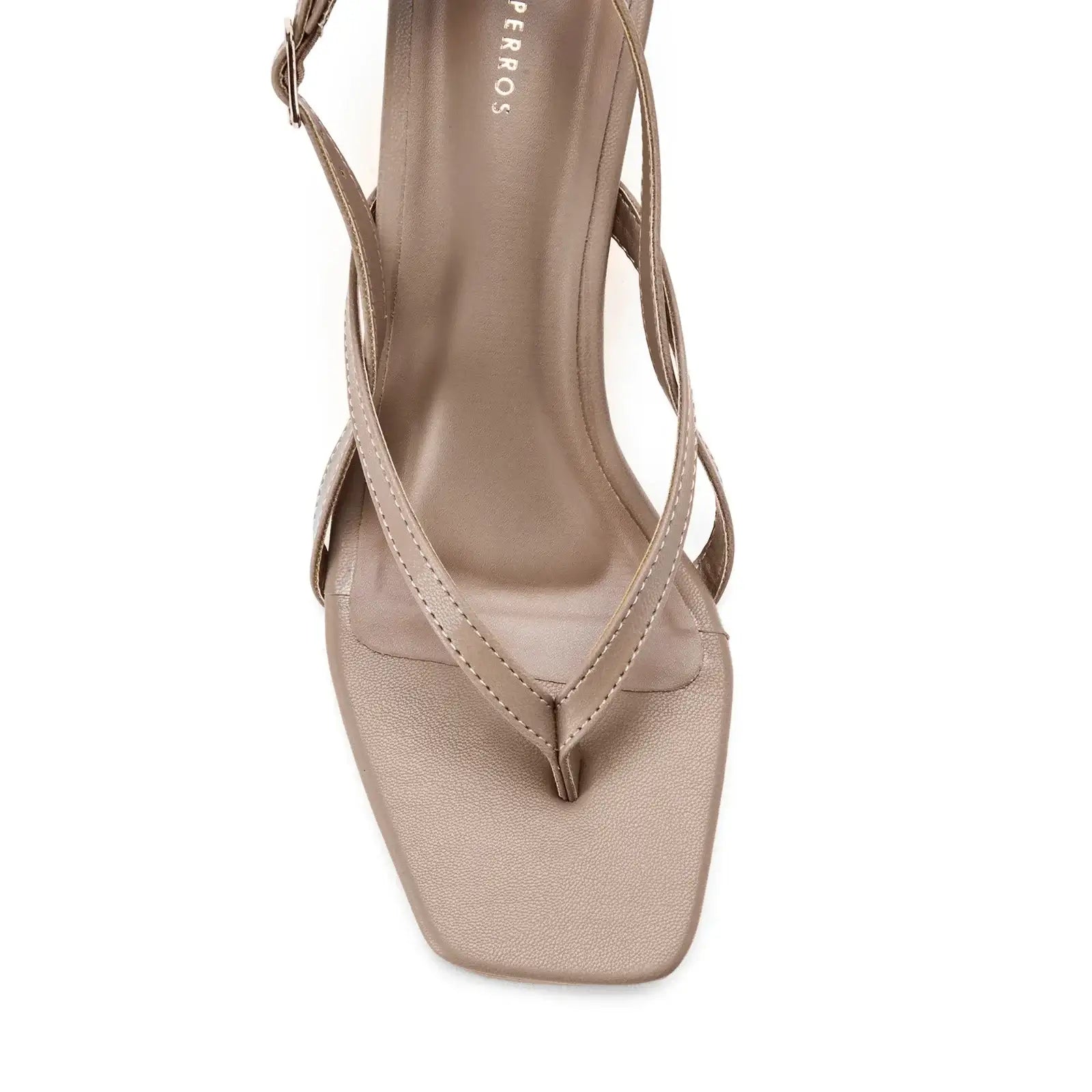 Hepburn Glam Beige Kitten Heels - Lino Perros