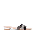 Victoria Trendy Embellished Black Multi Flats - Lino Perros