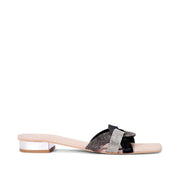 Victoria Trendy Embellished Black Multi Flats