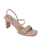 Gabbana Stylish Everyday Block Beige Heels - Lino Perros