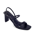 Gabbana Stylish Everyday Block Black Heels - Lino Perros