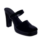 Tiffany Boss Lady Square Toe Black Pumps - Lino Perros
