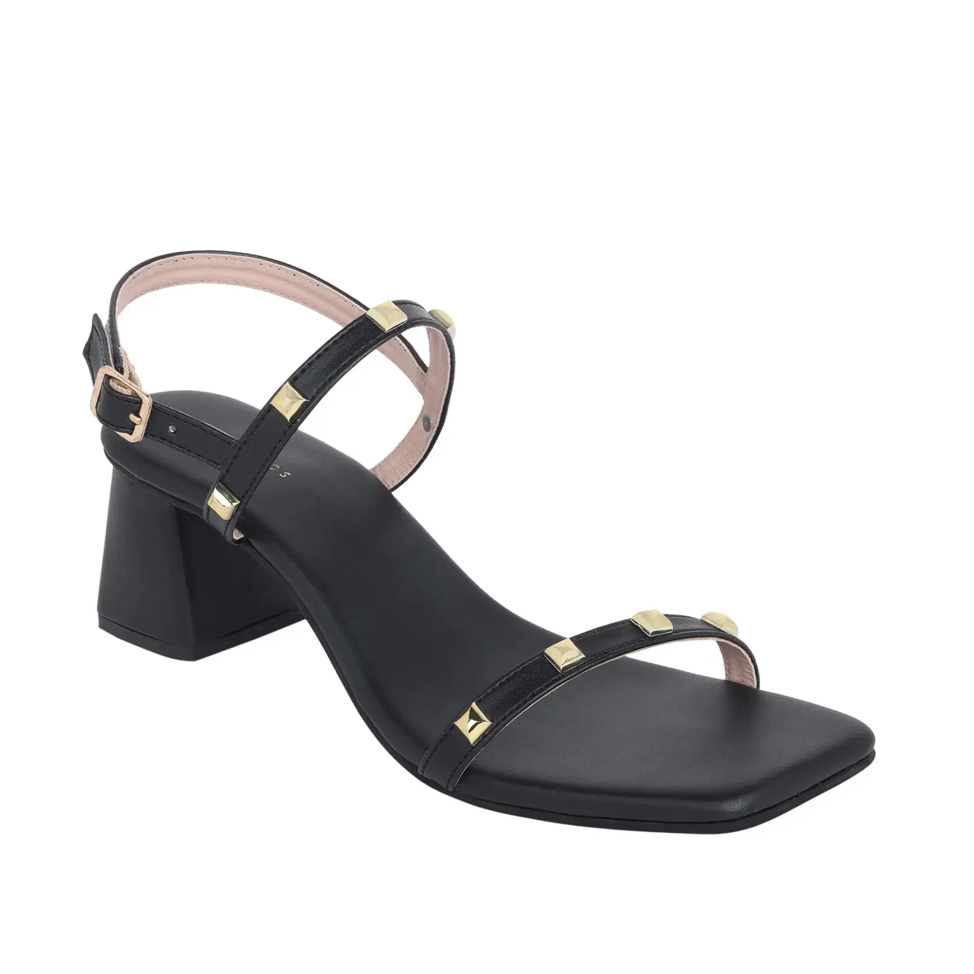 Gabbana Elegance Block Black Heels - Lino Perros