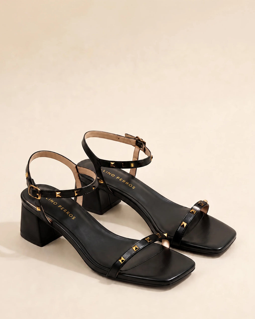 Gabbana Elegance Block Black Heels - Lino Perros