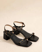 Gabbana Elegance Block Black Heels - Lino Perros