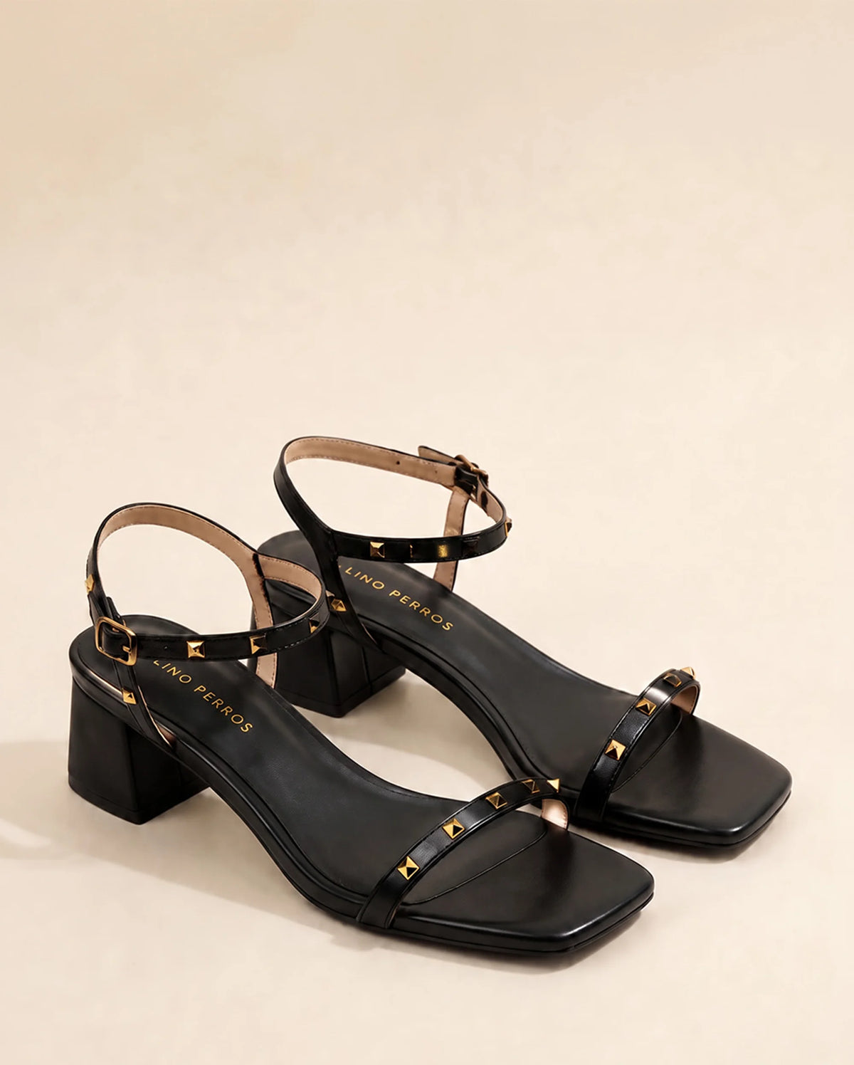 Gabbana Elegance Block Black Heels - Lino Perros