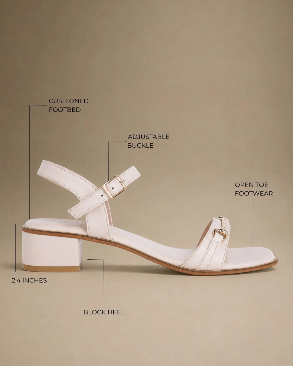 Gabbana Versatile Block Off White Heels - Lino Perros