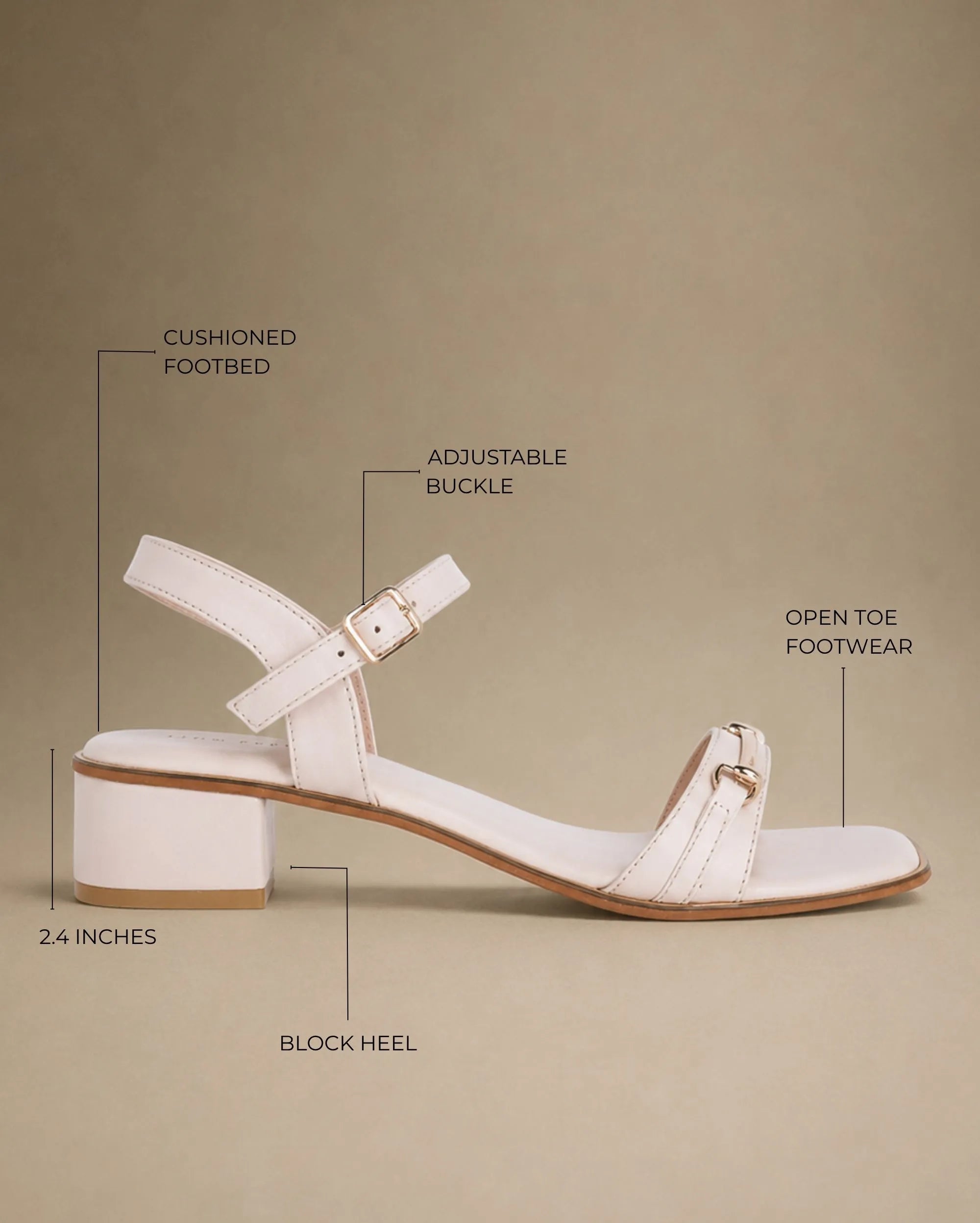 Gabbana Versatile Block Off White Heels - Lino Perros