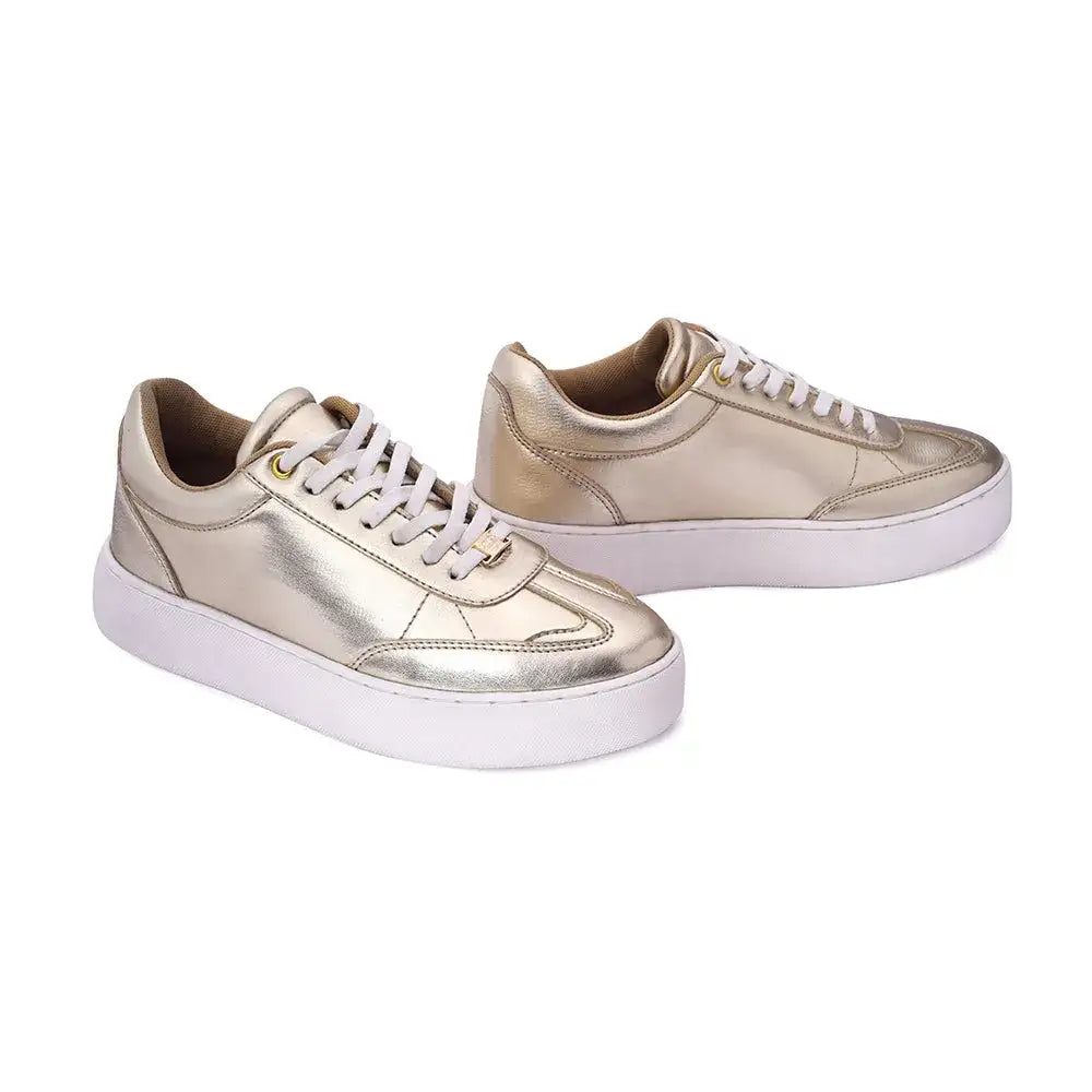 Stellar Nexus 9 pm Gold Sneakers - Lino Perros