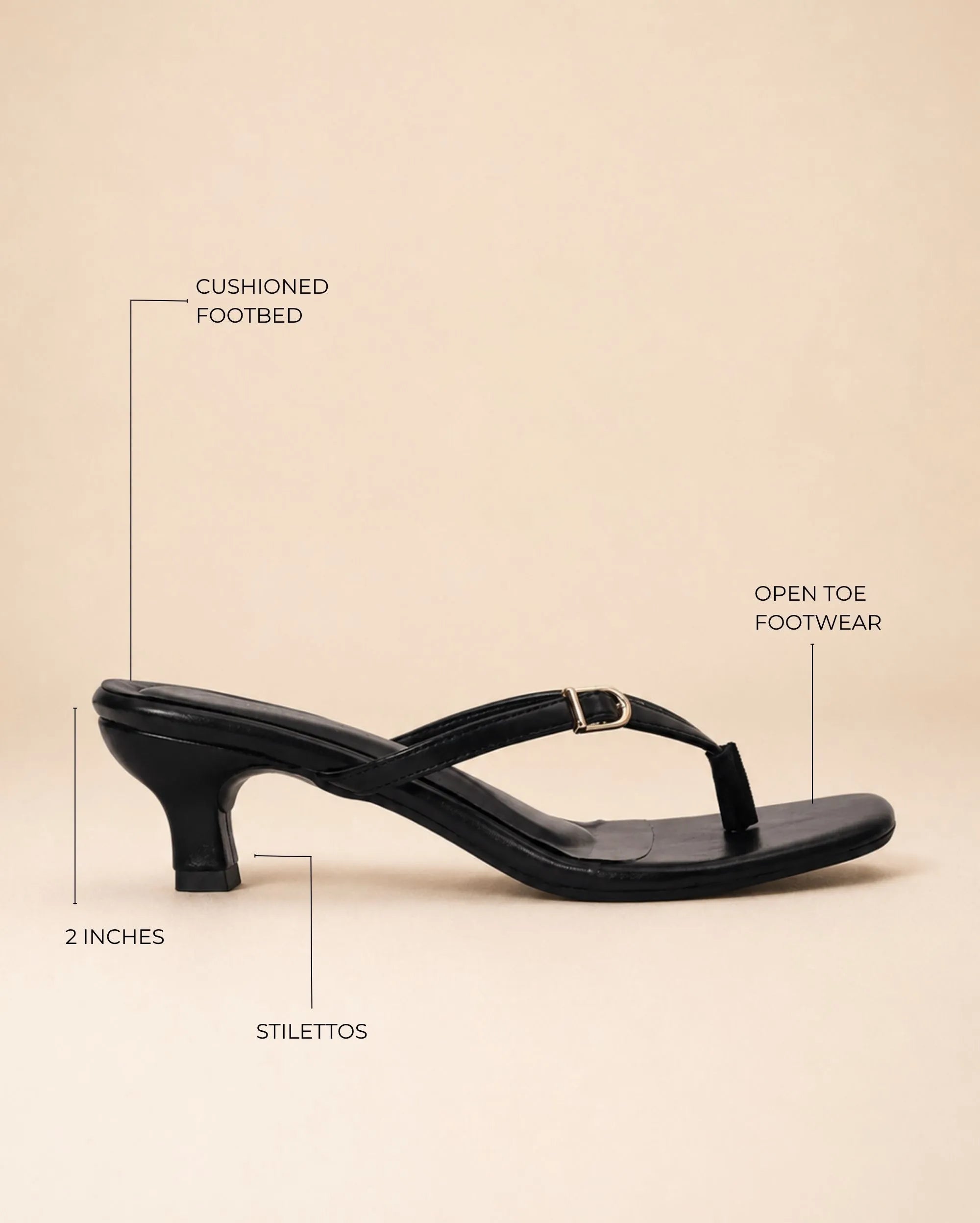 Hepburn Daily Kitten Black Heels - Lino Perros