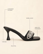Victoria Fortune Stilettos Black Heels - Lino Perros
