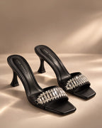 Victoria Fortune Stilettos Black Heels - Lino Perros