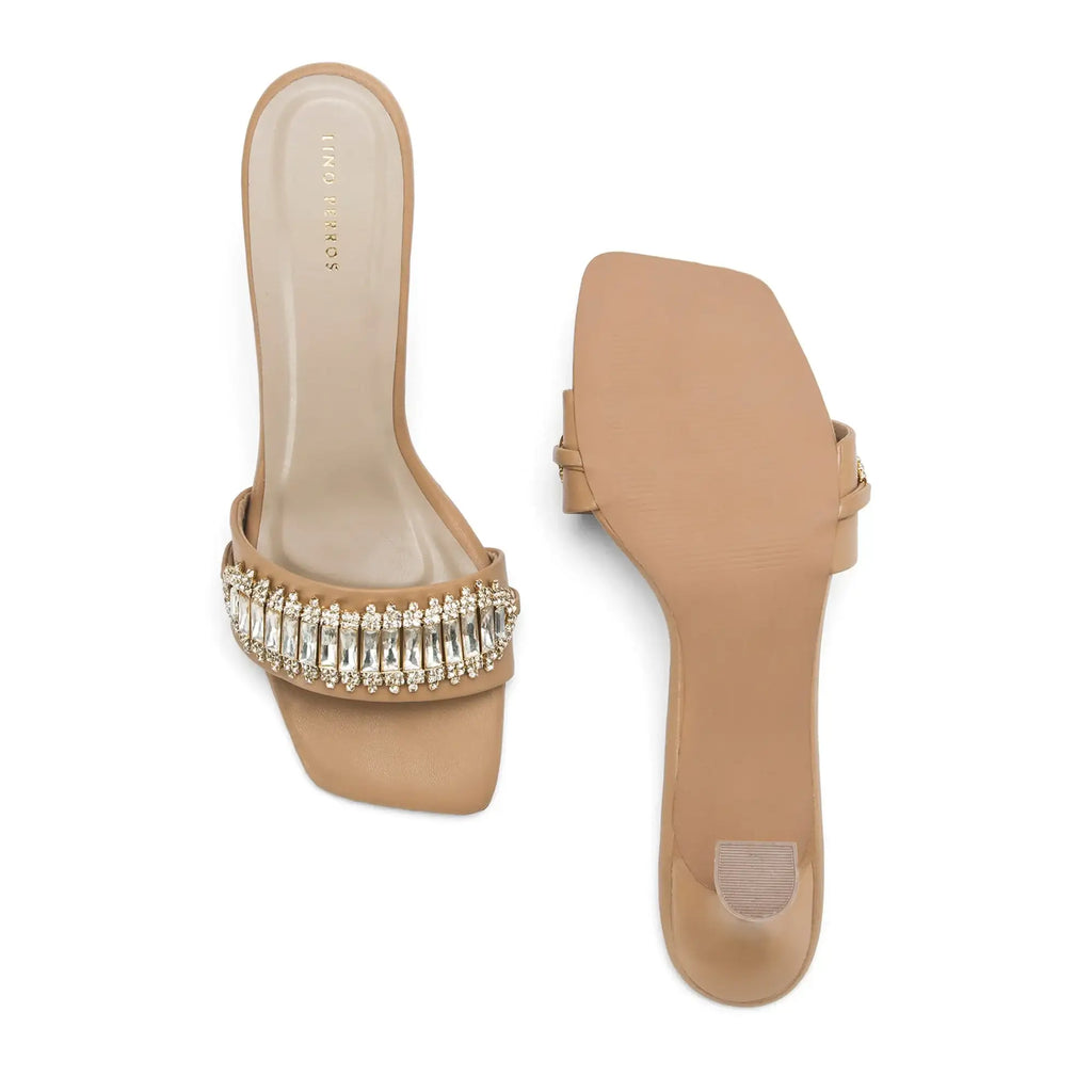 Victoria Fortune Stilettos Light- Tan Heels - Lino Perros