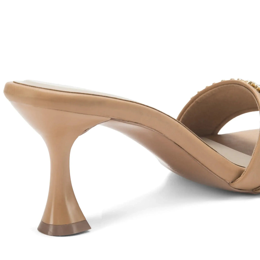 Victoria Fortune Stilettos Light- Tan Heels - Lino Perros