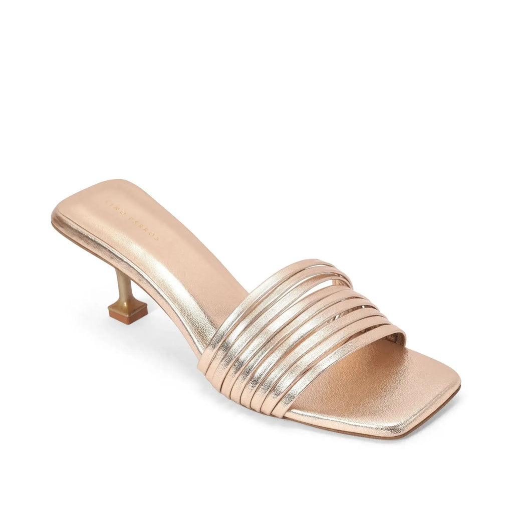 Hepburn Treat Kitten Gold Heels - Lino Perros