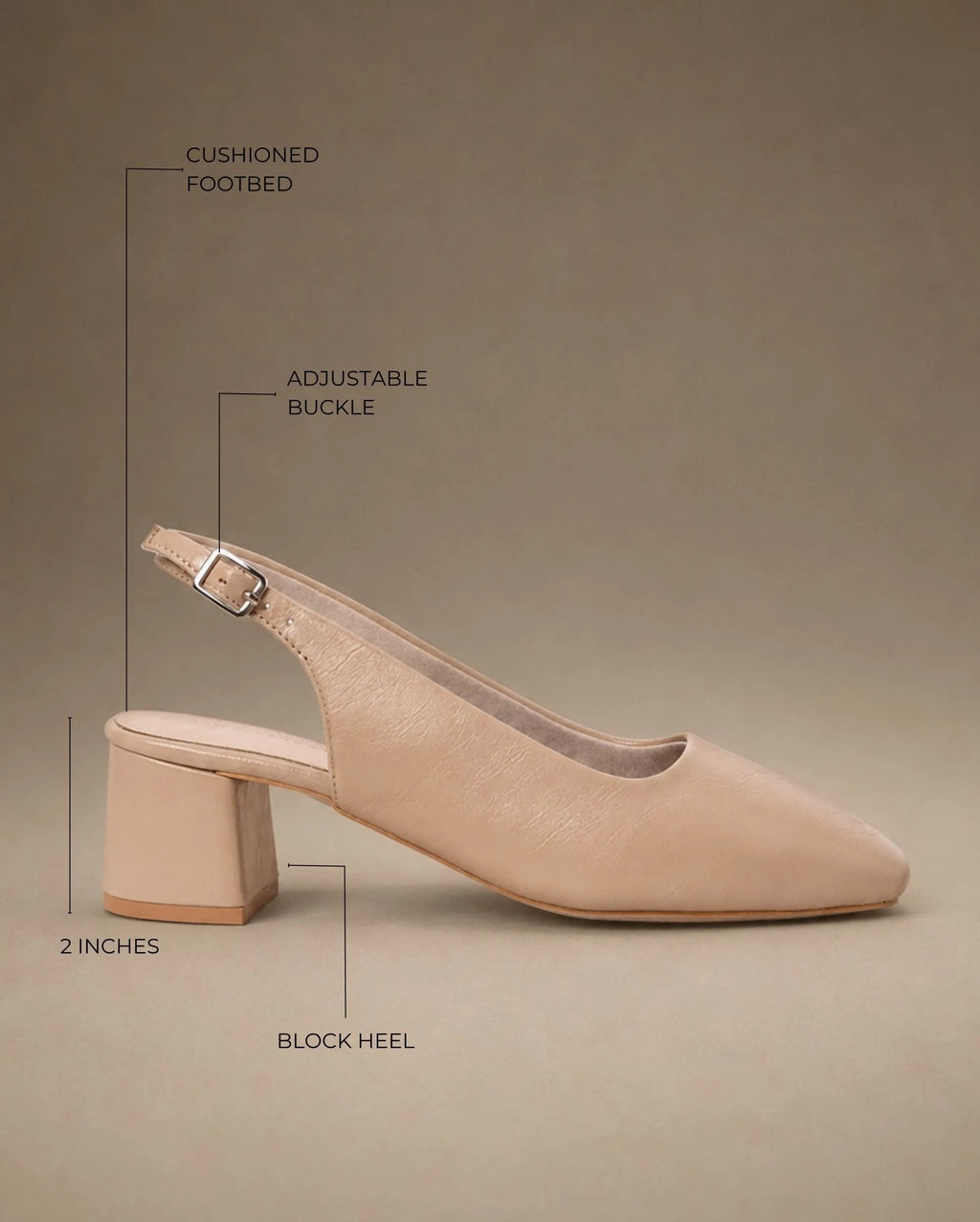 Gabbana Lady Square Beige Toe Pumps - Lino Perros