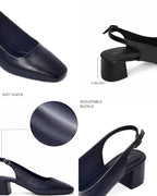 Gabbana Lady Square Black Toe Pumps - Lino Perros