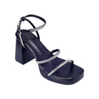 Tiffany High Fashion Platform Black Sandals - Lino Perros