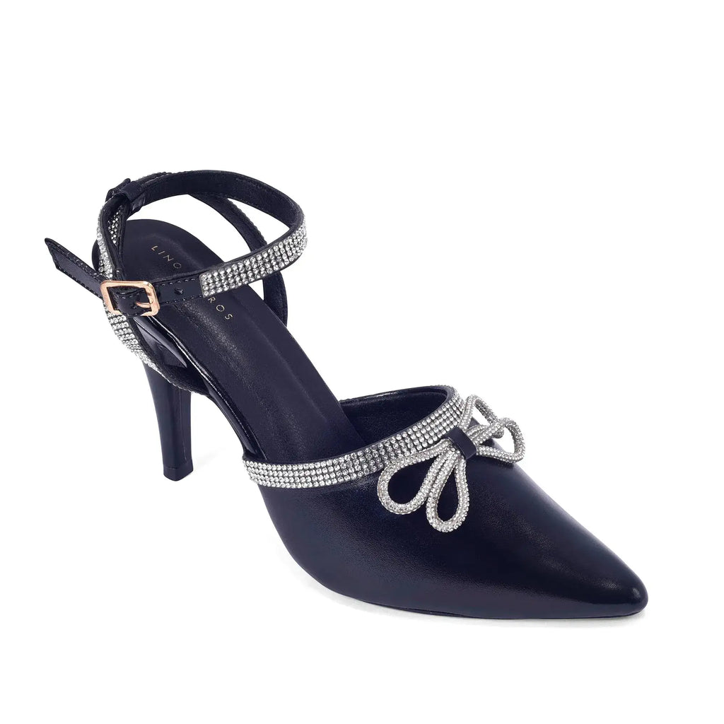 Victoria Leisure Stilettos Black Heels - Lino Perros