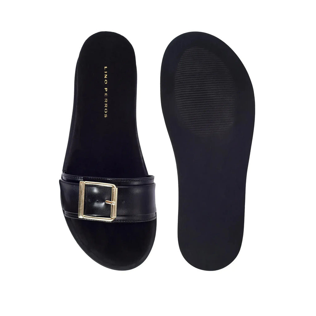 Mary Attention Black Flats - Lino Perros