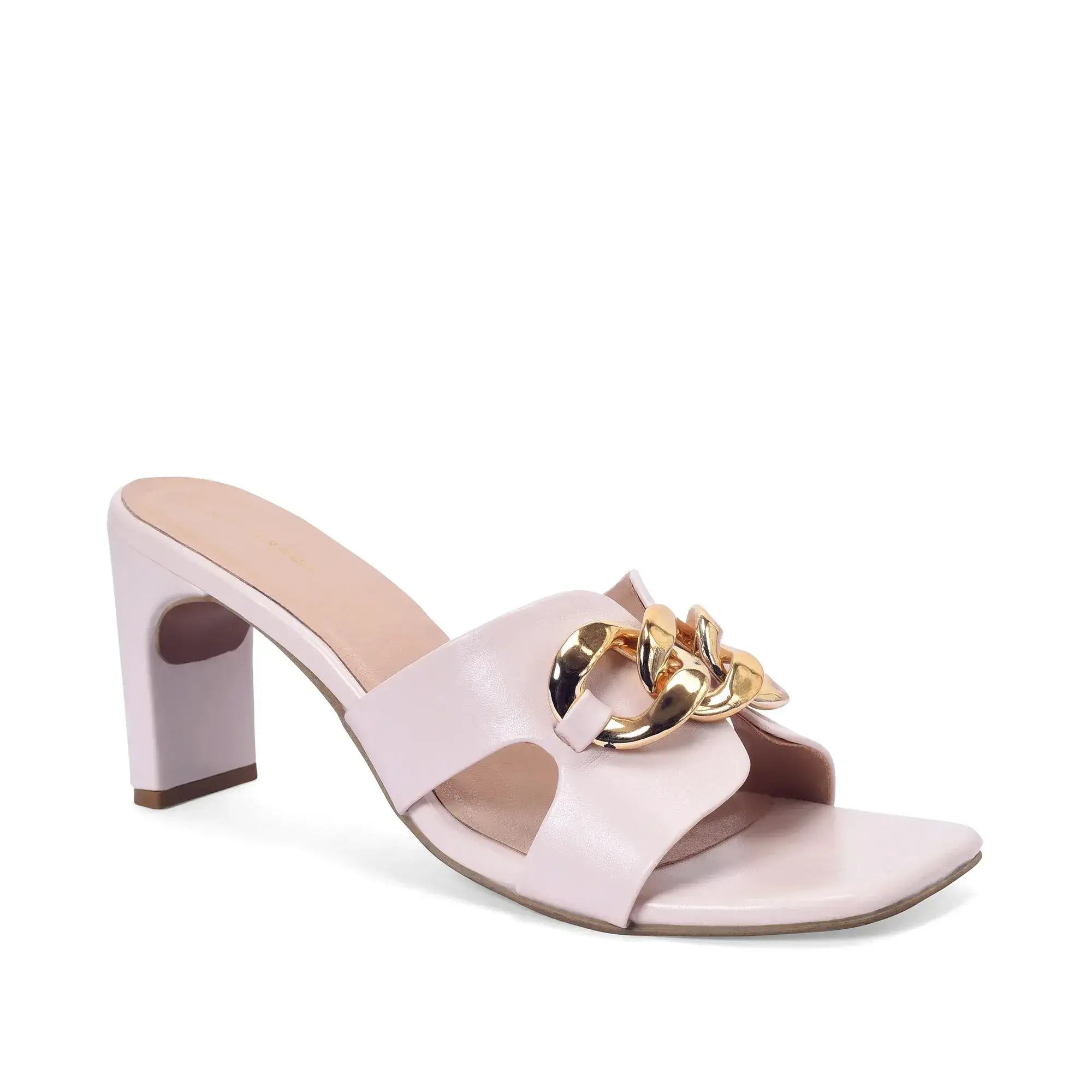 Gabbana Flower Heel Off White Sandal - Lino Perros