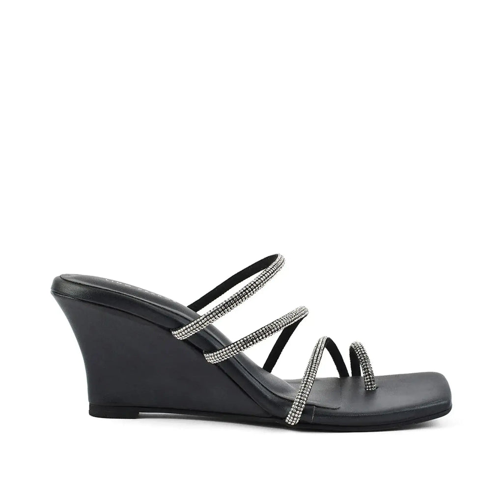 Lopez Glitz Party Silver Wedges - Lino Perros