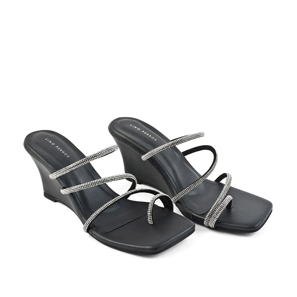 Lopez Glitz Party Silver Wedges - Lino Perros