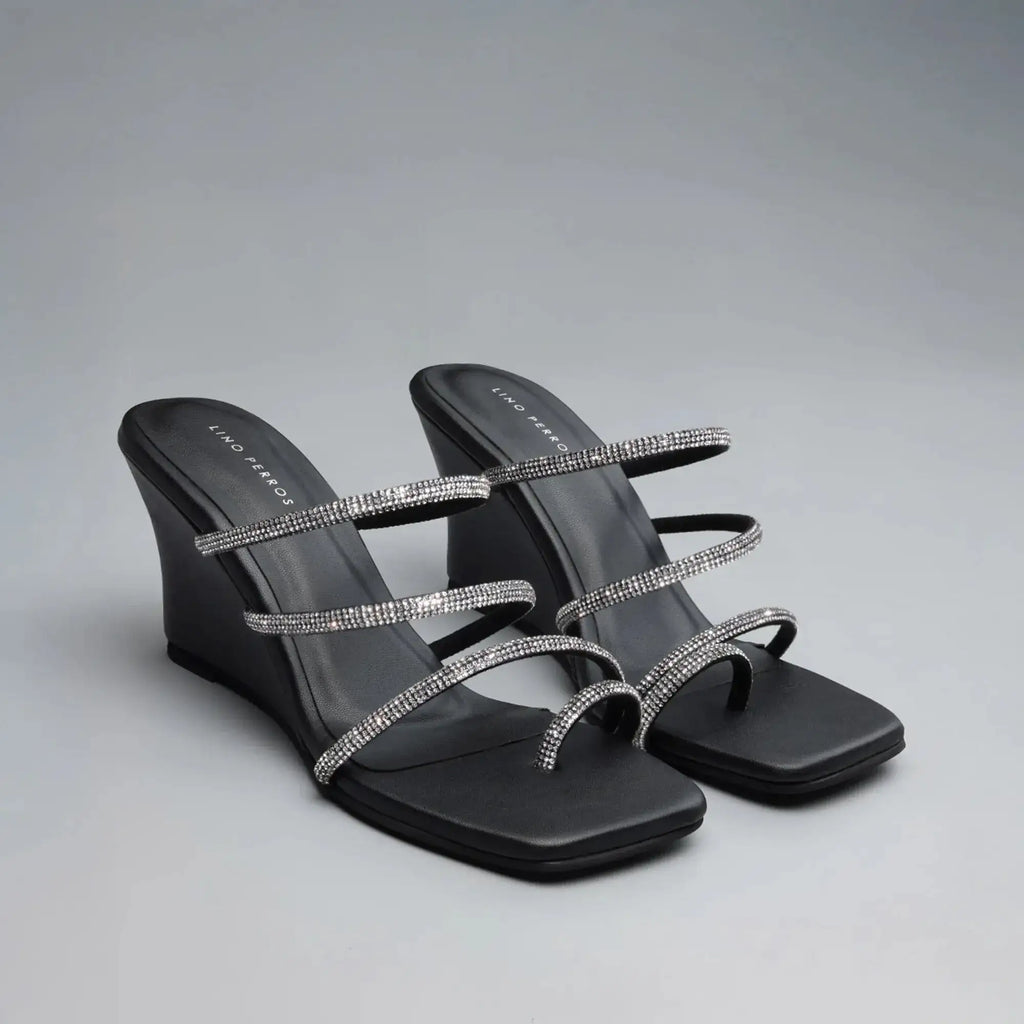 Lopez Glitz Party Silver Wedges - Lino Perros