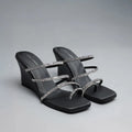 Lopez Glitz Party Silver Wedges - Lino Perros