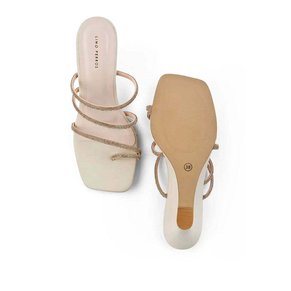 Lopez Glitz Party Beige Wedges - Lino Perros