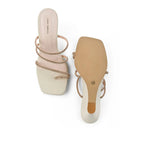 Lopez Glitz Party Beige Wedges - Lino Perros