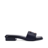 Mary Relief Black Flats