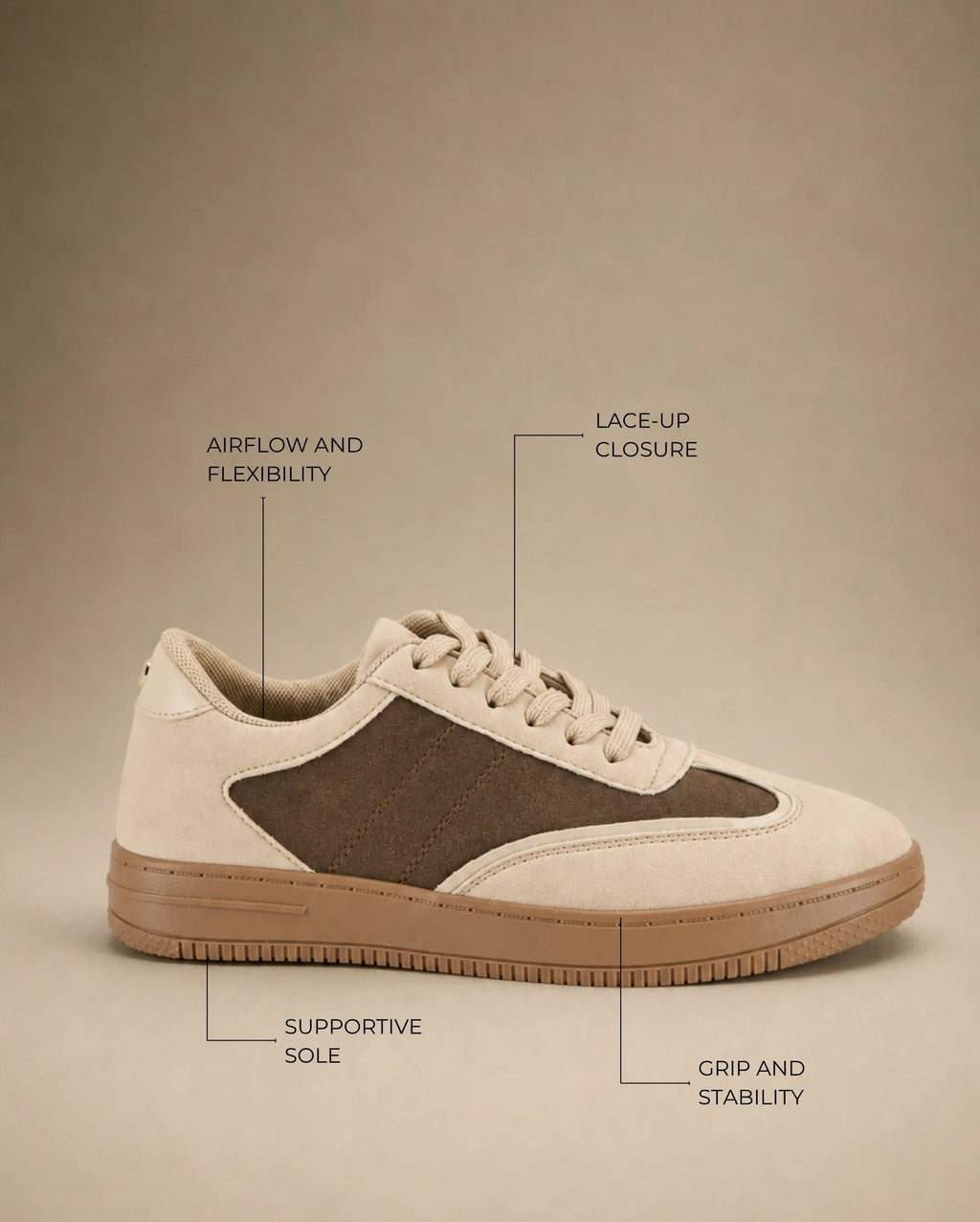 Oasis Brown comfort shoes