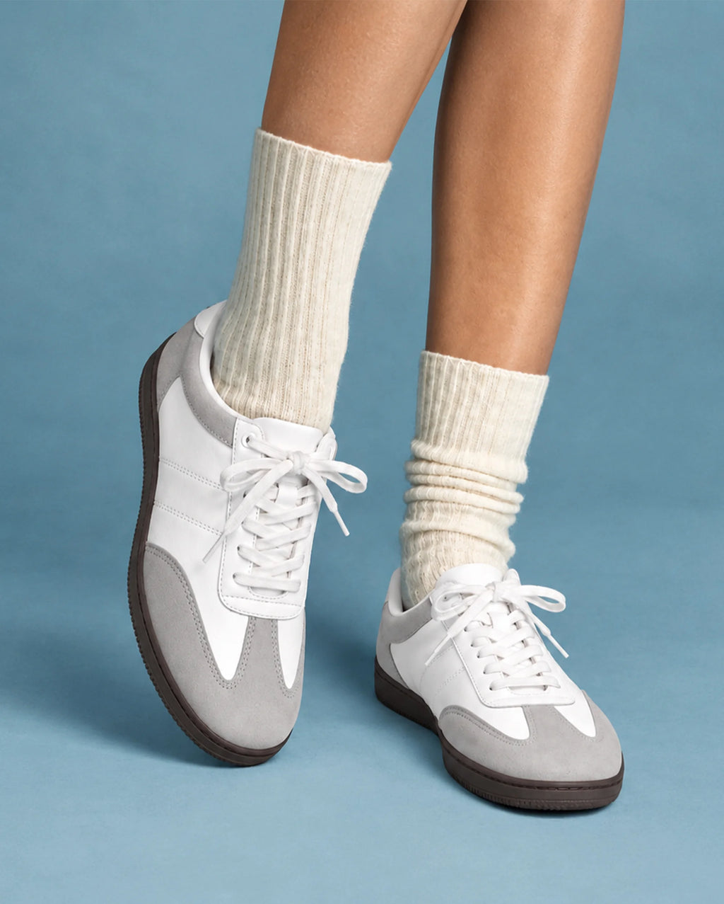 Oasis Dual Color Grey White comfort shoes - Lino Perros