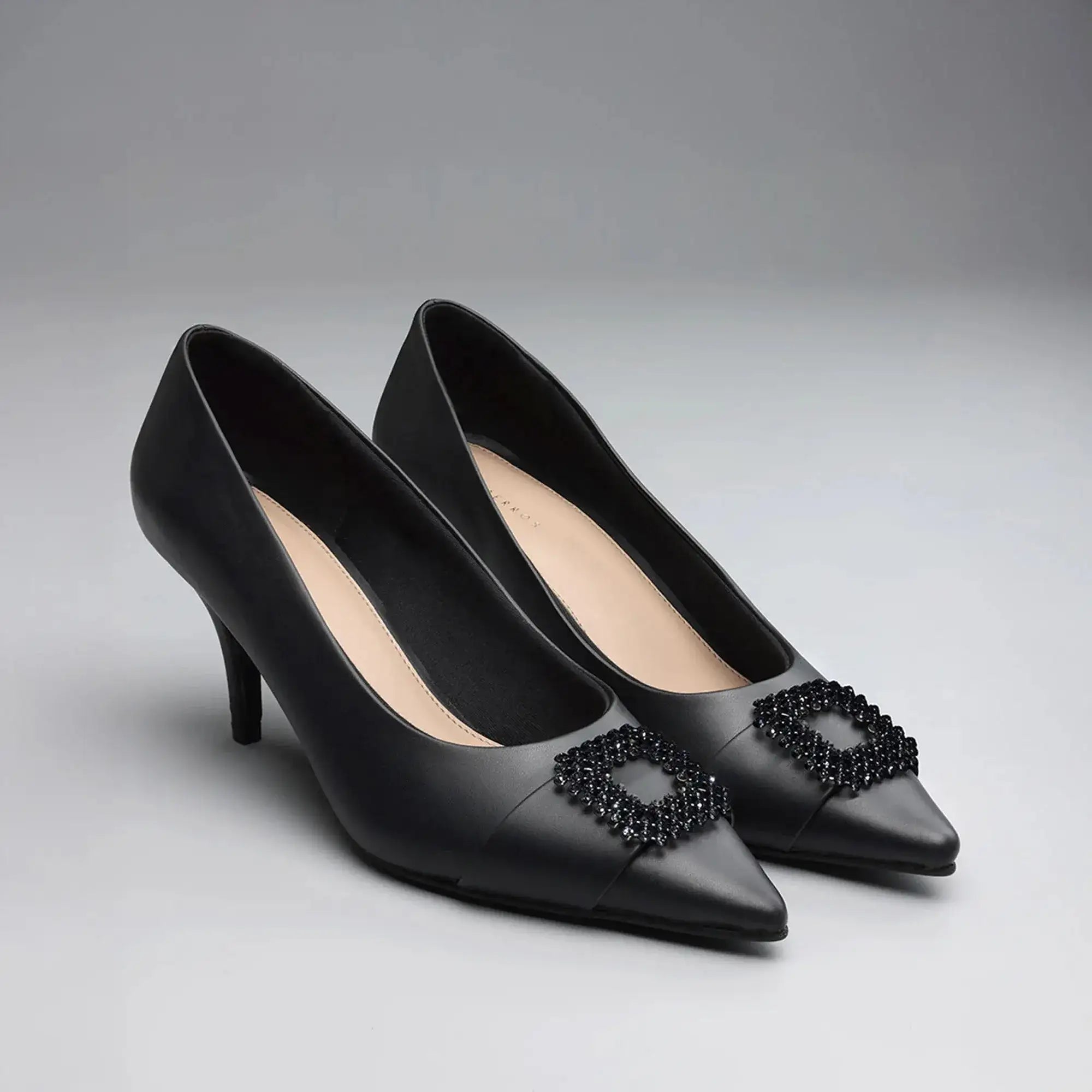 Gaga Broach Black Luminous Pumps - Lino Perros